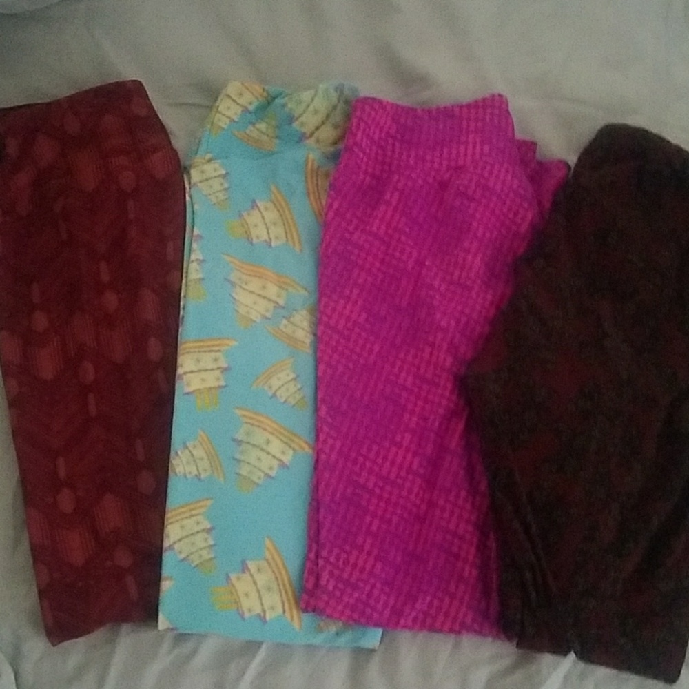Lot of Lularoe leggings OS one size, perfect condi